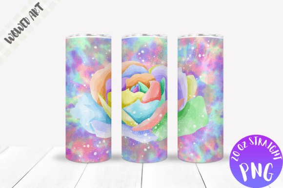 Colorful Rose 20 Oz Skinny Tumbler Wrap