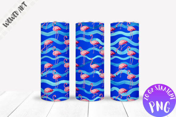 Flamingo 20 Oz Skinny Tumbler Wrap