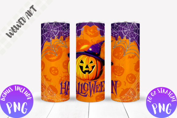 Halloween Pumpkin 20 Oz Tumbler Wrap