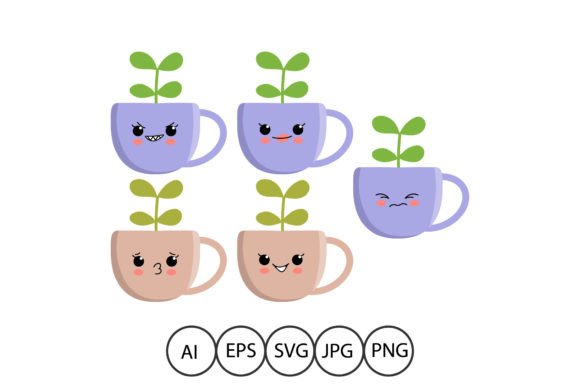 Kawaii Flower Cup