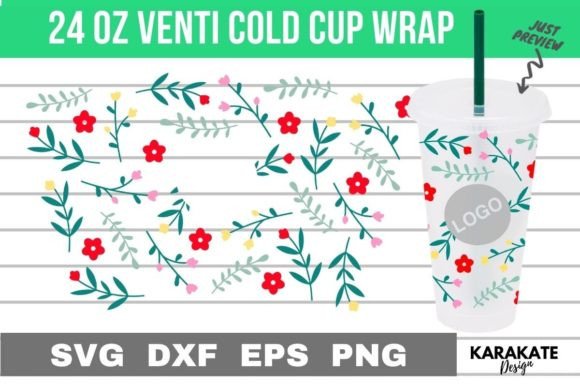 Spring Easter Venti Hole Wrap SVG