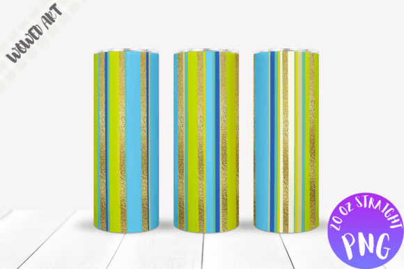Stripes 20 Oz Skinny Tumbler Wrap