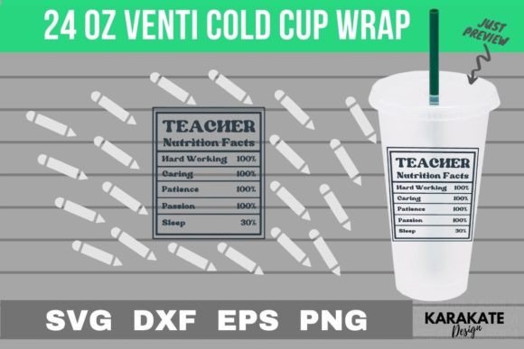 Teacher Nutrition Venti Cup Wrap